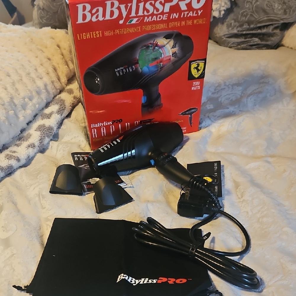 BaBylissPRO Rapido Black Hair Dryer